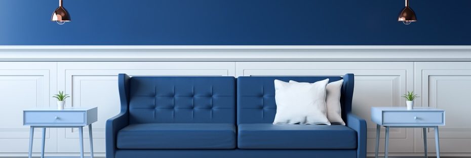 All Finishes Case Study Header small - Blue sofa against blue wall