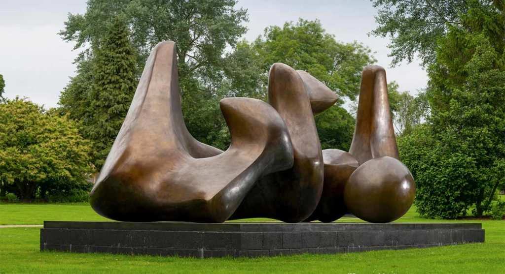 Henry Moore outside sculpture