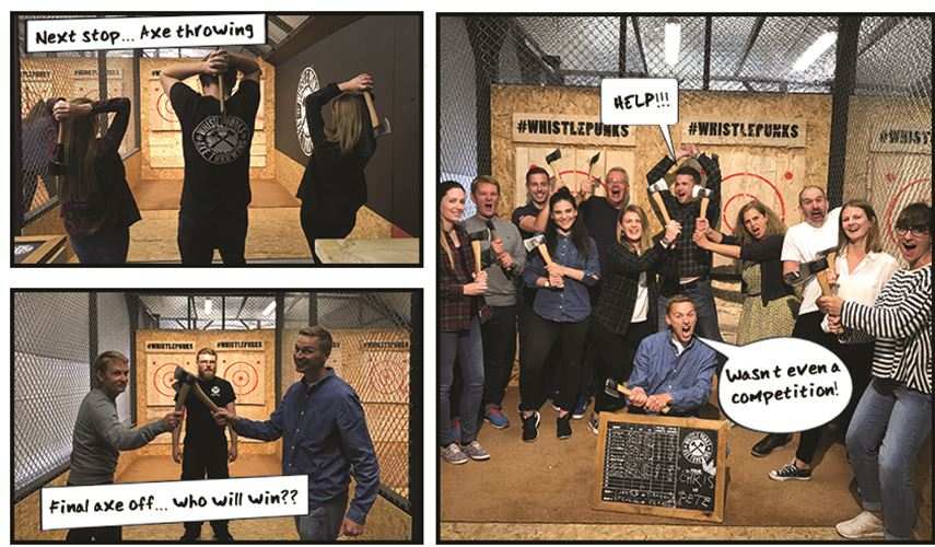 Shorthose Russell axe throwing away day